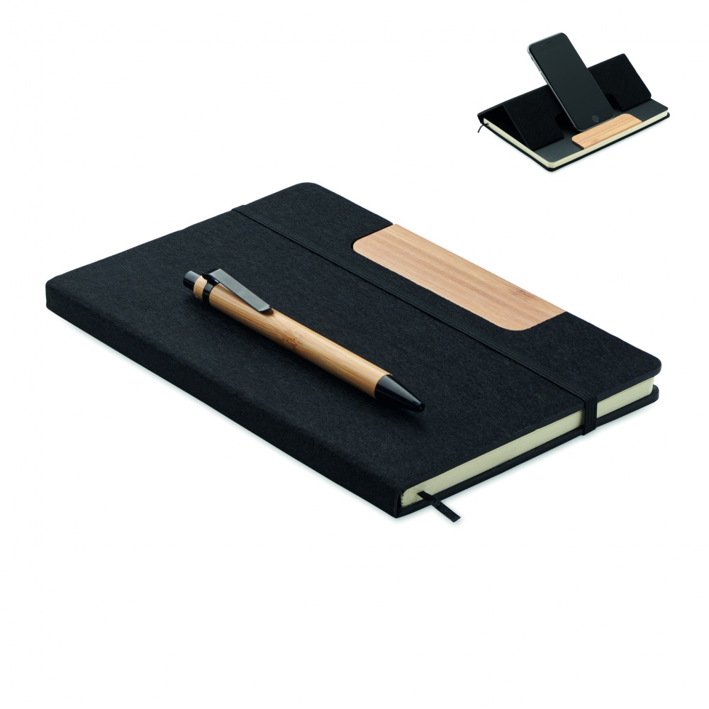 Logotrade promotional items photo of: A5 RPET notebook set