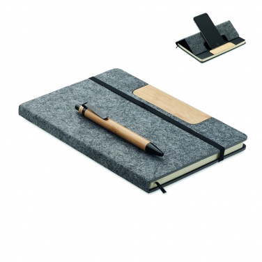 Logo trade promotional merchandise photo of: A5 RPET notebook set