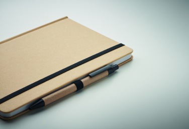 Logo trade promotional merchandise picture of: A5 notebook in recycled carton