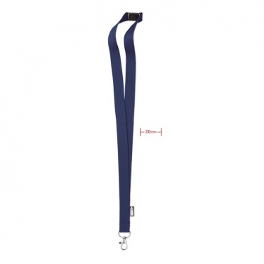 Logo trade promotional items image of: Lanyard in RPET 20 mm