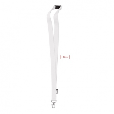Logo trade promotional giveaways image of: Lanyard in RPET 20 mm