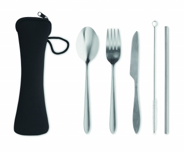 Logo trade corporate gifts image of: Cutlery set stainless steel