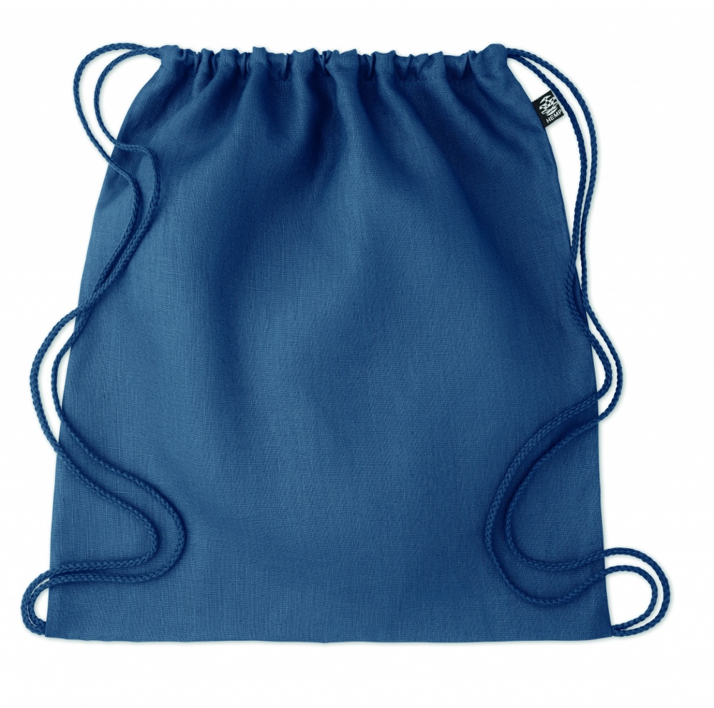 Logotrade promotional item image of: Hemp drawstring bag 200 gr/m²