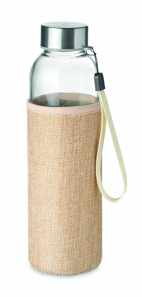 Logo trade corporate gift photo of: Glass bottle in pouch 500ml