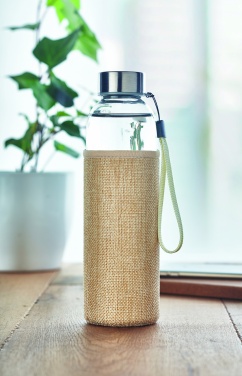 Logotrade promotional gifts photo of: Glass bottle in pouch 500ml