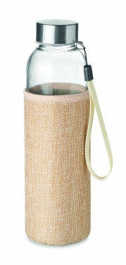 Logo trade promotional items picture of: Glass bottle in pouch 500ml