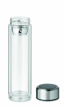 Logo trade promotional giveaways image of: Bottle with touch thermometer