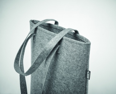 Logo trade corporate gifts image of: RPET felt shopping bag