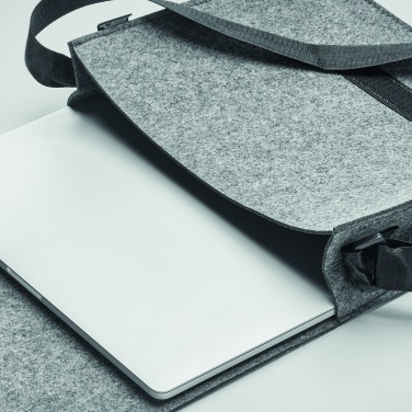 Logo trade promotional gift photo of: RPET felt laptop bag