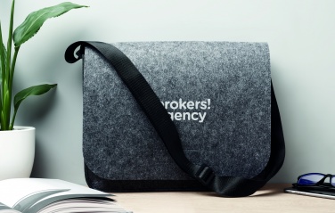 Logo trade promotional gift photo of: RPET felt laptop bag