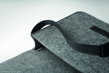 Logo trade promotional merchandise image of: RPET felt laptop bag