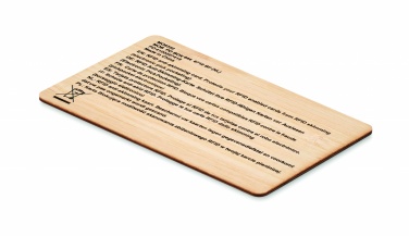 Logotrade promotional item image of: RFID card in bamboo material