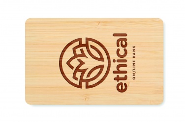 Logotrade promotional gifts photo of: RFID card in bamboo material