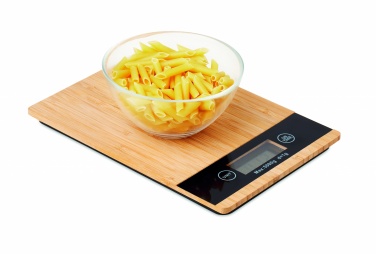 Logotrade promotional giveaway image of: Bamboo digital kitchen scales