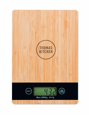 Logotrade promotional gifts photo of: Bamboo digital kitchen scales