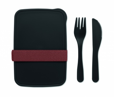 Logo trade advertising product photo of: Lunch box with cutlery