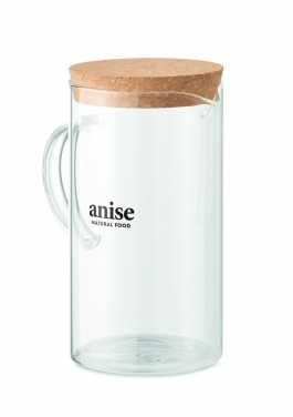 Logo trade promotional item photo of: Borosilicate glass decanter 1L