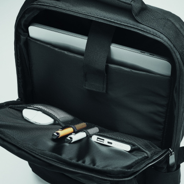Logo trade promotional merchandise picture of: Laptop backpack in 300D RPET