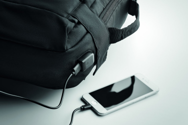 Logo trade promotional items image of: Laptop backpack in 300D RPET