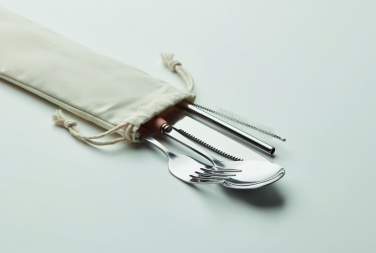 Logo trade promotional items picture of: Cutlery set stainless steel