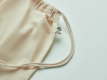 Logotrade promotional giveaway picture of: Organic cotton drawstring bag