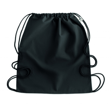 Logo trade corporate gifts picture of: Organic cotton drawstring bag