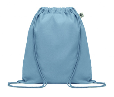 Logotrade promotional product picture of: Organic cotton drawstring bag