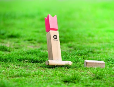 Logo trade promotional merchandise photo of: Pinewood outdoor throwing game