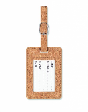 Logotrade promotional gift image of: Cork luggage tag
