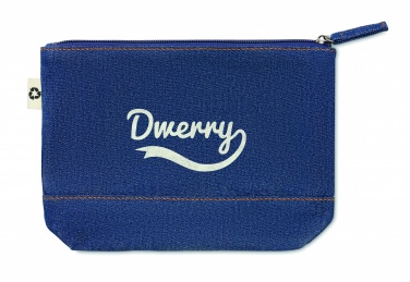 Logotrade promotional merchandise photo of: Recycled denim cosmetic pouch
