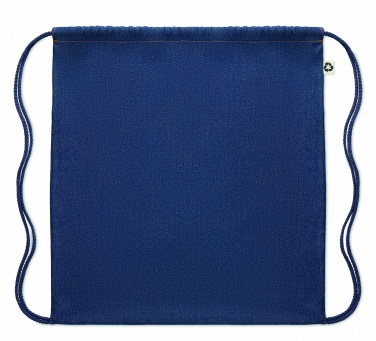 Logotrade business gift image of: Recycled denim drawstring bag