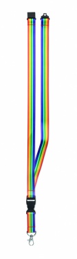 Logotrade corporate gifts photo of: Rainbow RPET lanyard
