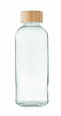Logotrade promotional giveaway picture of: Glass bottle 650ml bamboo lid