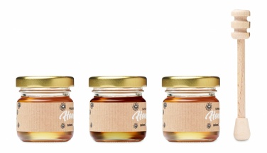 Logotrade promotional merchandise photo of: Set of 3 wildflower honey