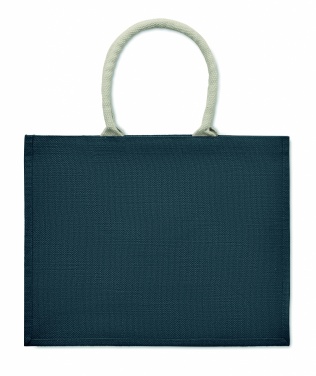 Logo trade advertising products image of: Jute bag with cotton handle