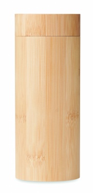 Logo trade business gift photo of: Sunglasses and case in bamboo KEILA