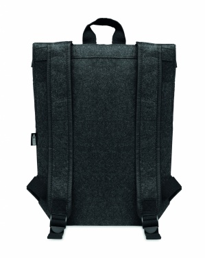 Logo trade promotional giveaways picture of: RPET felt backpack