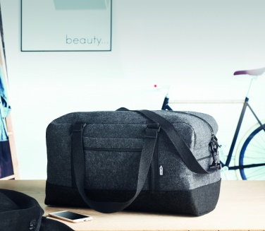 Logotrade advertising products photo of: RPET felt weekend bag