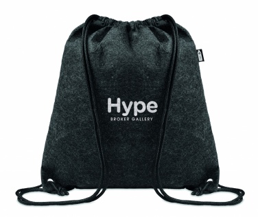 Logotrade promotional giveaway picture of: RPET felt drawstring bag