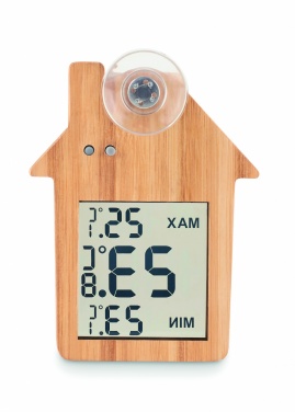 Logo trade corporate gift photo of: Bamboo weather station HISA