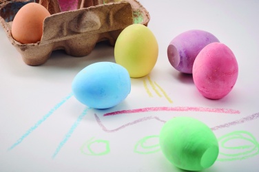 Logo trade promotional products picture of: 6 chalk eggs in box