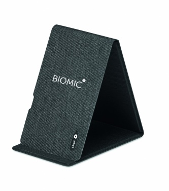 Logo trade corporate gifts picture of: RPET wireless charger 15W