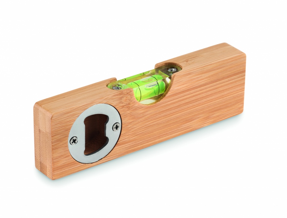 Logo trade promotional gifts image of: Spirit level and bottle opener