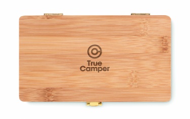 Logo trade promotional product photo of: 21 pcs tool set in bamboo case
