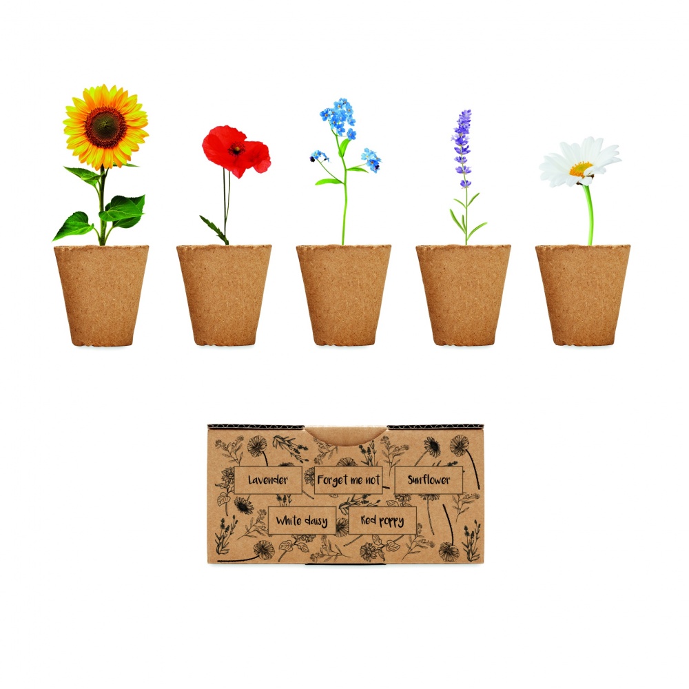 Logo trade corporate gifts picture of: Flowers growing kit