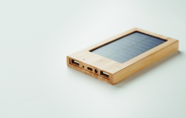 Logo trade promotional gifts image of: Solar power bank 4000 mAh ARENA SOLAR