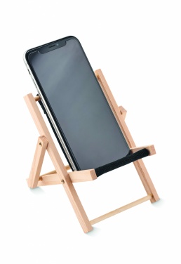 Logo trade promotional products image of: Deckchair-shaped phone stand