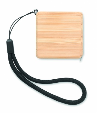 Logotrade promotional giveaway image of: Measuring tape in bamboo 1m