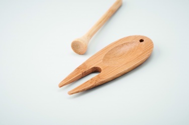 Logo trade promotional giveaways image of: Bamboo golf divot tool