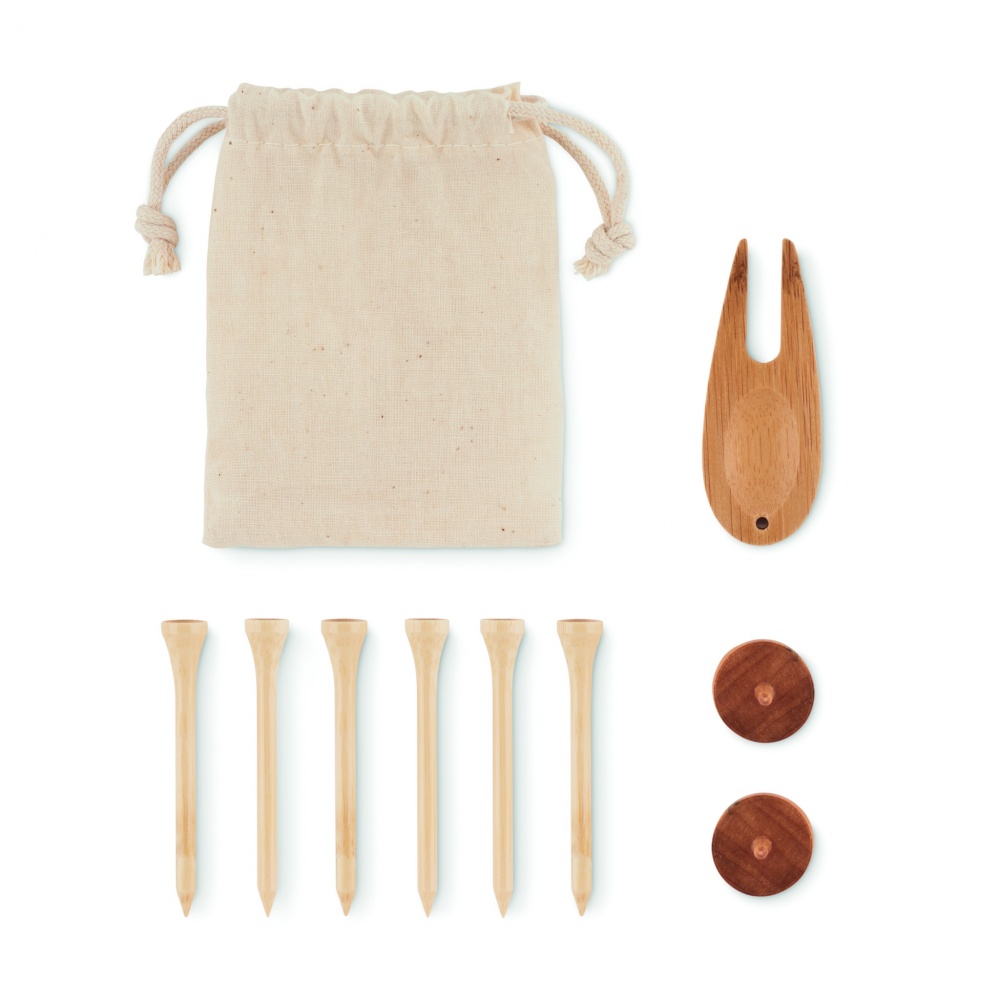 Logo trade promotional merchandise photo of: Golf accessories set in pouch